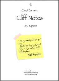 Cliff Notes SATB choral sheet music cover Thumbnail